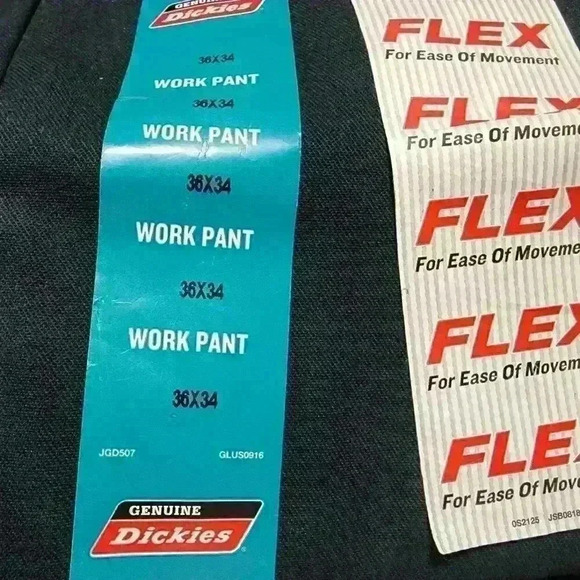 Dickies Mens Work Pants Relaxed Fit Straight Leg Flat Front Flex Pant Dark Navy - Picture 7 of 11